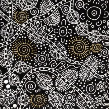 Preview: BUSH TUCKER Aborigines Stoff aus Australien